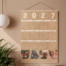 Personalisierter Familien-Foto-Collage-Kalender 20