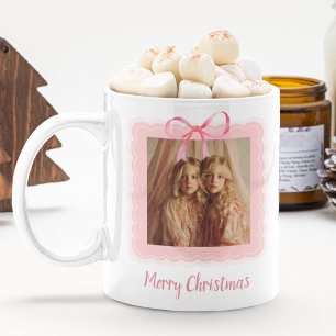 Personalisierter Familien-Foto-Frohe-Weihnachten-T Kaffeetasse