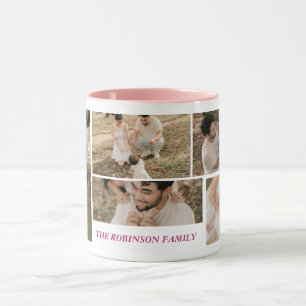 Personalisierter Familien-Fotobecher Tasse