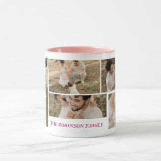 Personalisierter Familien-Fotobecher Tasse