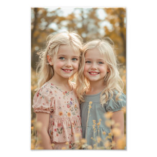 Personalisierter Familien-Satin-Fotoabzug in Premi Fotodruck