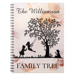 Personalisierter Familien-Stammbaum Vintage Geneal Notizblock