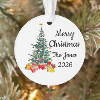Personalisierter Familien-Weihnachtsschmuck Ornament