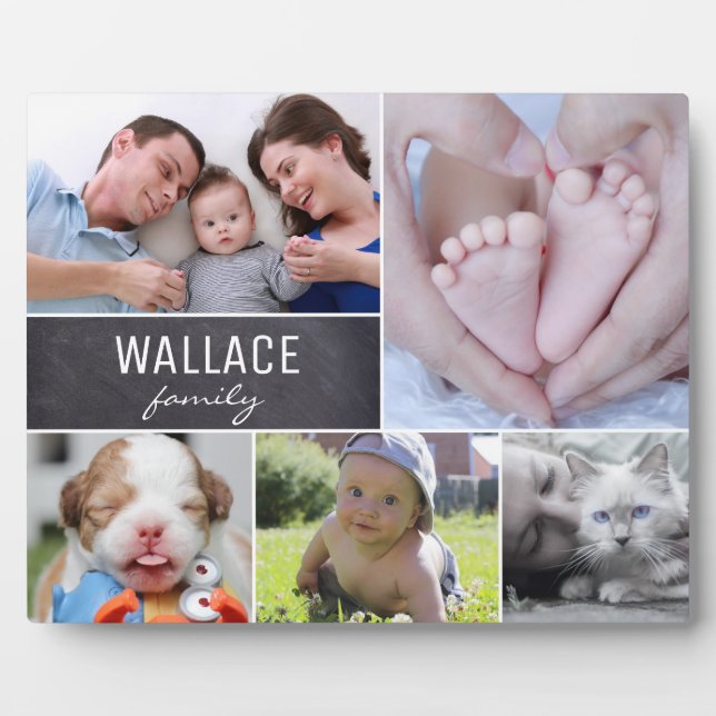 Personalisierter Familienname, 5 Fotomaterial Fotoplatte (Vorderseite)