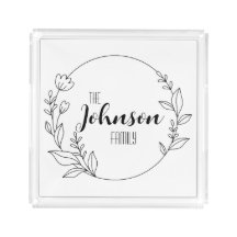Personalisierter Familienname Akrylzug
