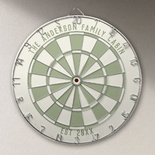 Personalisierter Familienname Benutzerdefiniert Sa Dartscheibe