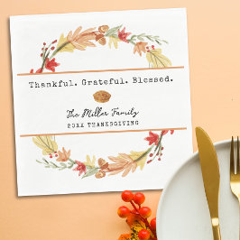 Personalisierter Familienname Benutzerdefiniertes  Serviette