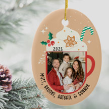 Personalisierter Familienname Foto Heiße Schokolad