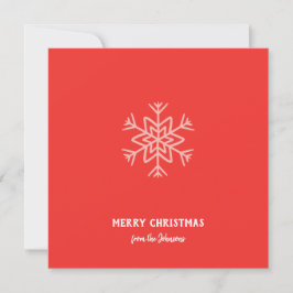Personalisierter Familienname Frohe Weihnachten Sc Karte
