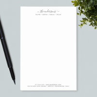 Personalisierter Familienname für moderne Kalligra