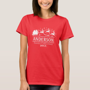 Personalisierter Familienname für Weihnachten T-Shirt