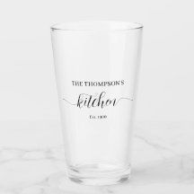 Personalisierter Familienname Küche