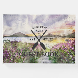 Personalisierter Familienname Lake House Gästebuch