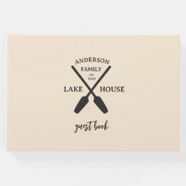 Personalisierter Familienname Lake House Gästebuch