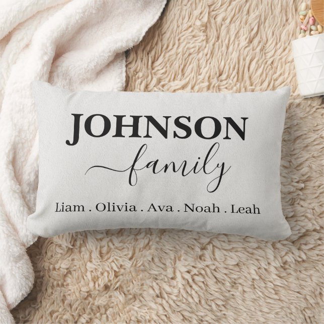 Personalisierter Familienname Lendenkissen (Decke)