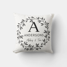 Personalisierter Familienname-Throw-Pilz Kissen