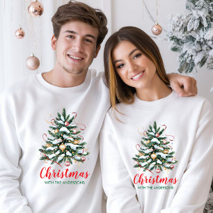 Personalisierter Familienname Weihnachtsbaum Benut T-Shirt