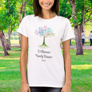 Personalisierter Familienstammbaum Familientreffen T-Shirt