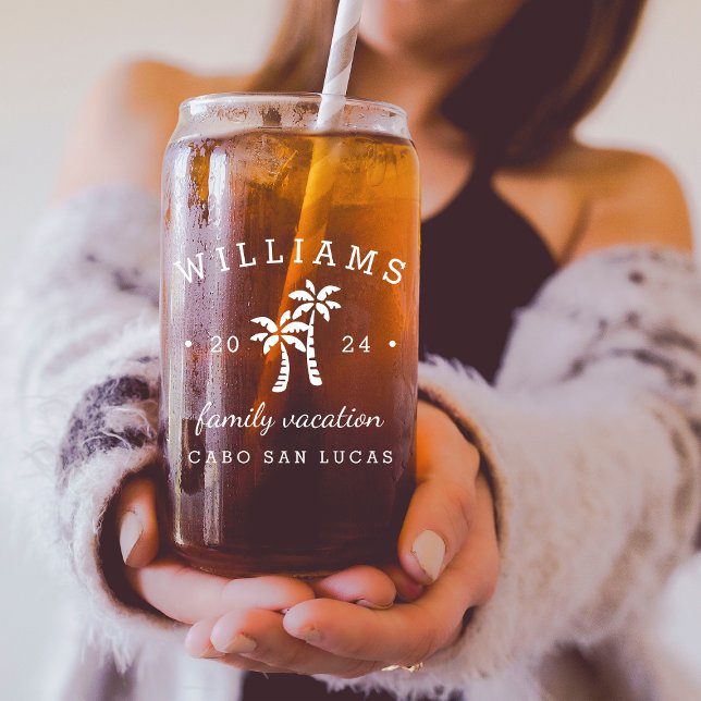 Personalisierter Familienurlaub Dosenglas (Von Creator hochgeladen)