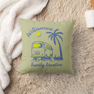 Personalisierter Familienurlaub Kissen