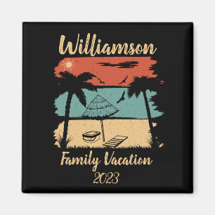 Personalisierter Familienurlaub Magnet