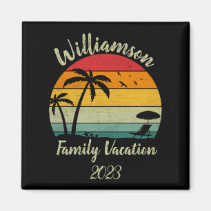 Personalisierter Familienurlaub Magnet
