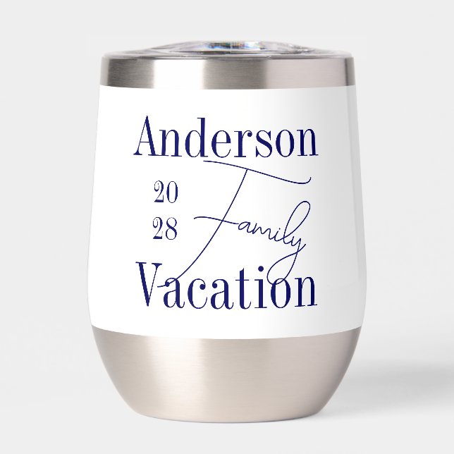 Personalisierter Familienurlaub Marine und White (Vorderseite)
