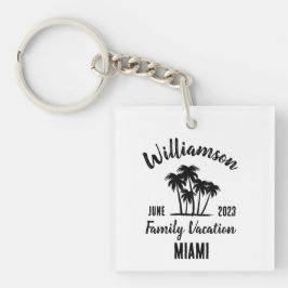 Personalisierter Familienurlaub Schlüsselanhänger