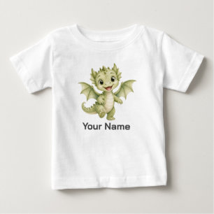 Personalisierter fantasievoller Baby-Drache für Ki Baby T-shirt