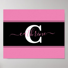 Personalisierter Farbblock Poster