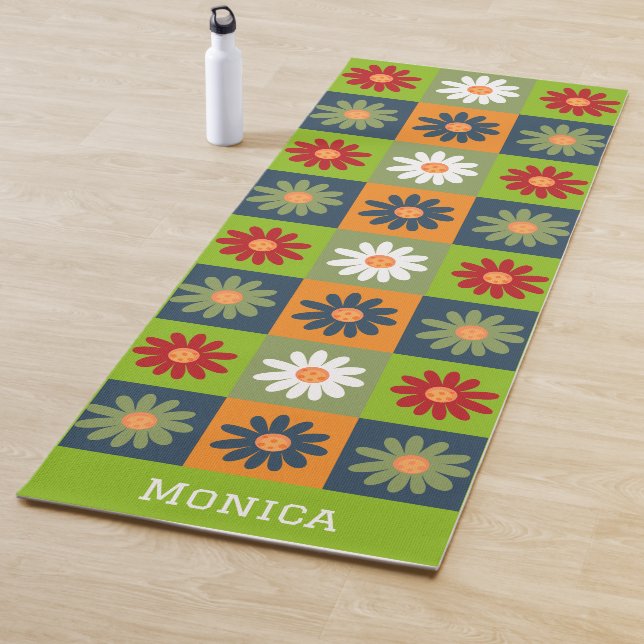 Personalisierter farbiger Individuelle Name Yogamatte (Beispiel)
