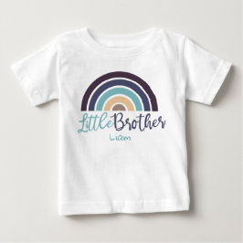 Personalisierter, farbiger Regenbogen-kleiner Brud Baby T-shirt