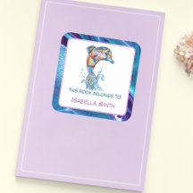 Personalisierter Farbstift Dolphin Jumping