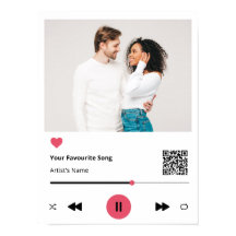 Personalisierter Favorit Song - Canvas Print