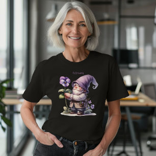 Personalisierter Februar Geburtstag Month Garden G T-Shirt