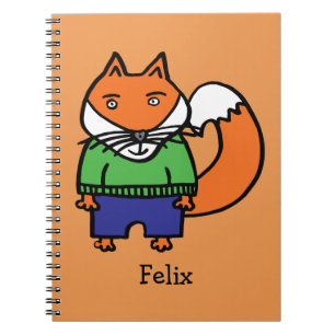 Personalisierter Felix der Fuchs Notizblock