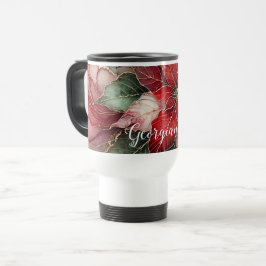 Personalisierter festlicher Bluthochdruck Tinte Po Reisebecher