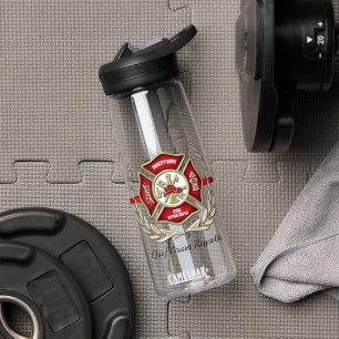 Personalisierter Feuerwehrmann Trinkflasche