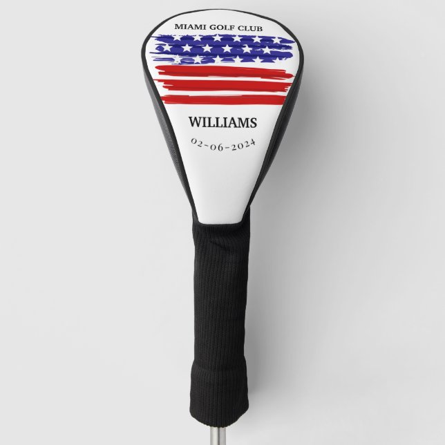 Personalisierter Firefighter Monogram Go Golf Headcover (Vorderseite)
