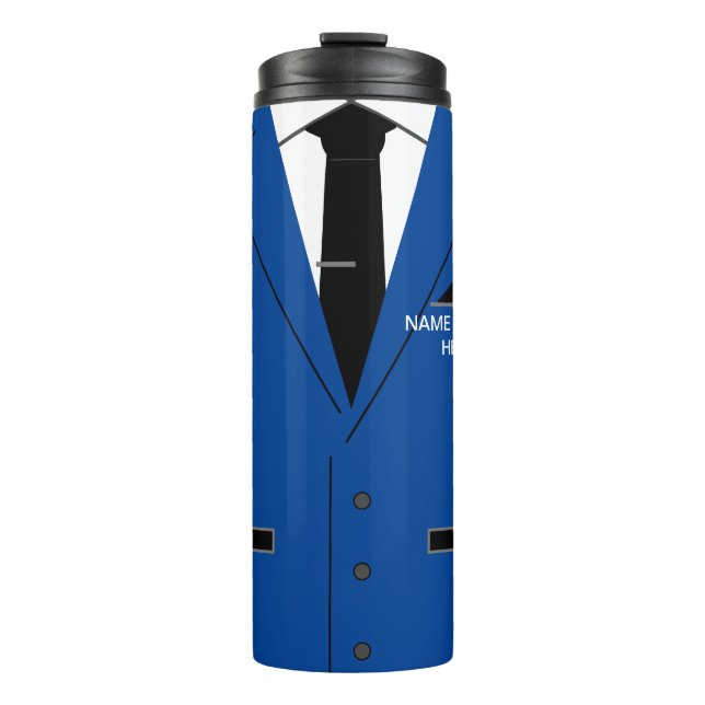 Personalisierter Firmenname: Thermischer Tumbler Thermosbecher (Vorderseite)