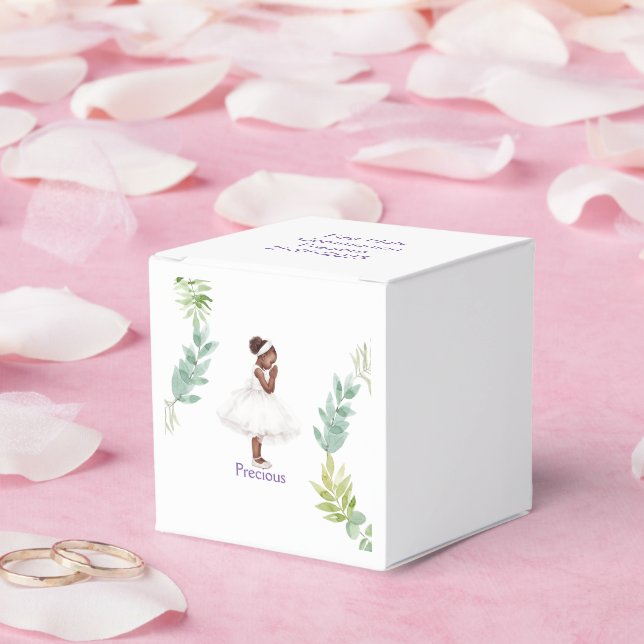 Personalisierter First Communitytag Girl Fevor Box Geschenkschachtel (Hochzeit)