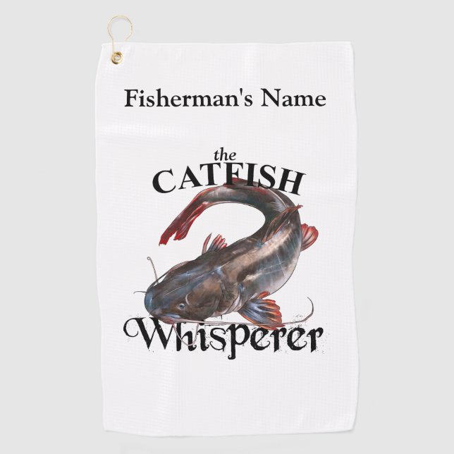 Personalisierter Fisch Whisperer Leichtes Handtuch (Vorderseite)