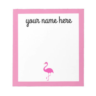 Personalisierter Flamingo-Editor Notizblock