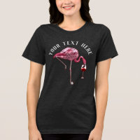 Personalisierter Flamingo-Weintrinker-Novelty