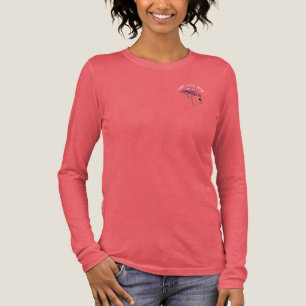 Personalisierter Flamingo-Weintrinker-Novitätenpar Tri-Blend Shirt