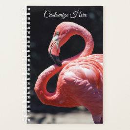 Personalisierter Flamingo Wochen/Monatsplaner Planer