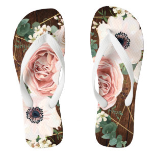 Personalisierter Flipflop Sandals Geometrische Ros
