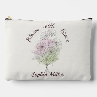 Personalisierter Floraler Cosmos Botanischer Benut Zubehörtasche