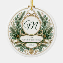 Personalisierter Floraler Grün Familien