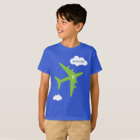 Personalisierter Flugzeuggeburtstags-Party-T -